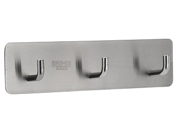 Крючок тройной нерж.самоклейка 537 BRIMIX  САНАКС