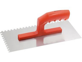 Гладилка 280*130мм стальная зуб 6*6мм            MATRIX