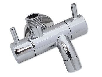 Кран водоразборный, унив. с гусаком и с вых.под биде 113 МАК  САНАКС 