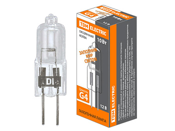 Лампа галогеновая JC 12V 10W G4 TDM Лампа галогеновая JC 12V 10W G4 TDM
