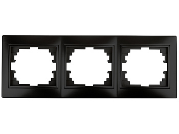 Рамка горизонтальная 3  антрацит INTRO