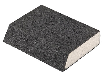 Губка для шлифования Р80 120*90*25мм трапеция  MATRIX