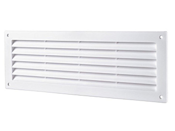 Решетка пластиковая дверная 450*91 белая