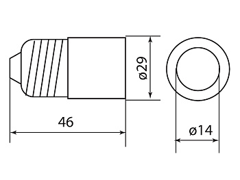 Переходник Е27-Е14 белый ЭРА 