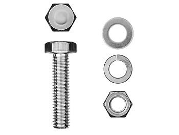 Комплект болт 6*30  с гайкой и шайбой М6 11шт  FIT