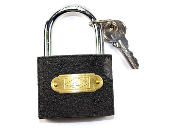 Замок серый 63 навесной 1/6/60