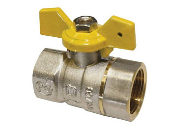 Кран газ.шар. 1/2 г/г бабочка  СТМ