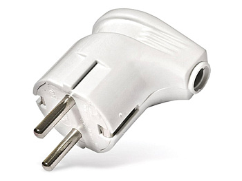 Вилка угловая с/з белая UNIVERSAL   FIT