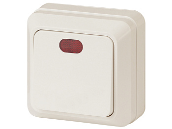 Выкл. 1кл сп наружный сл.кость QADRO