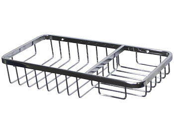 Мыльница нерж.двухсекционная1221  САНАКС